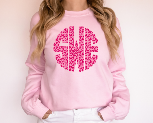 Pink Brushstroke Monogram