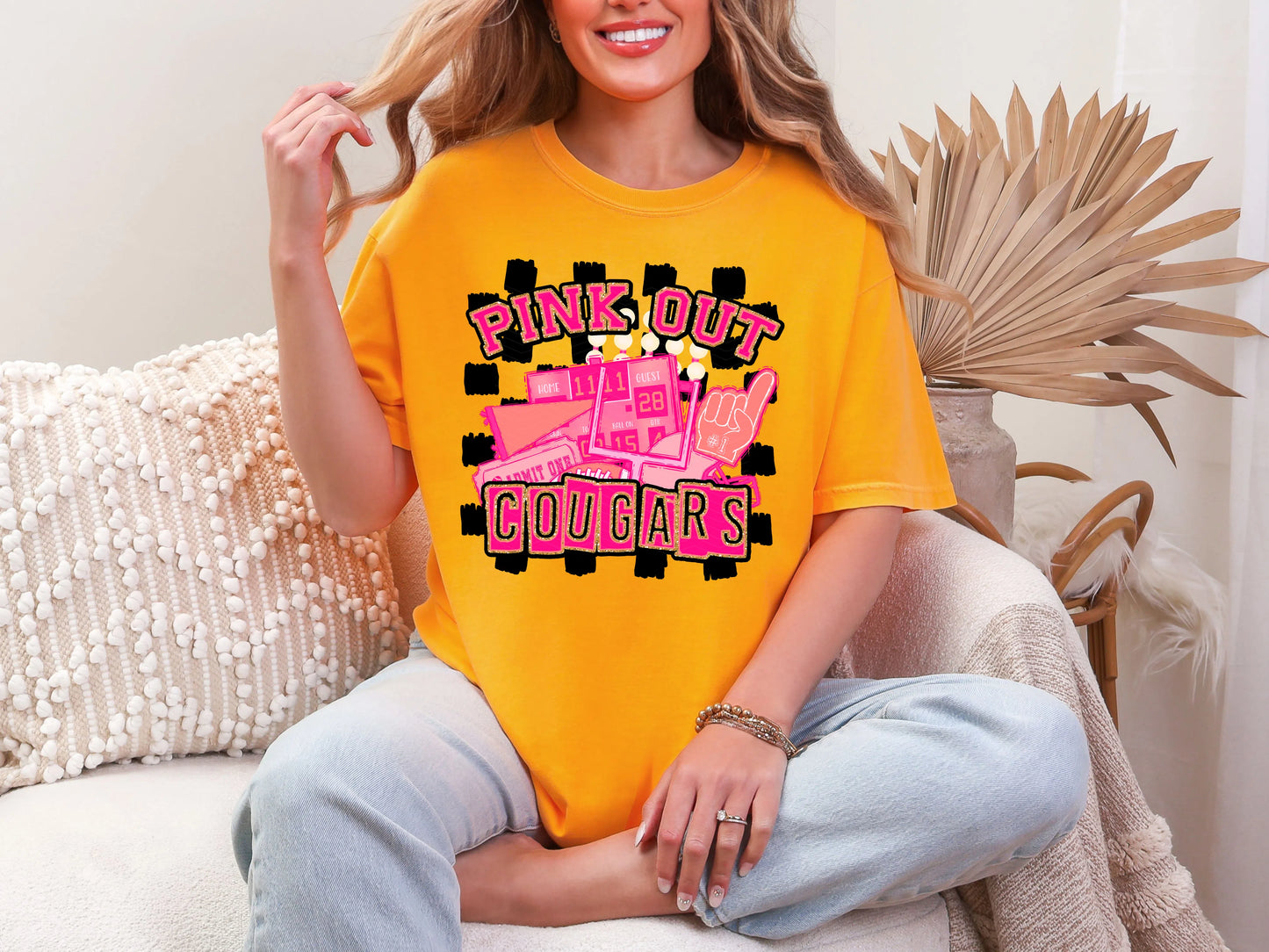 Pink Out Cougars DTF TRANSFER