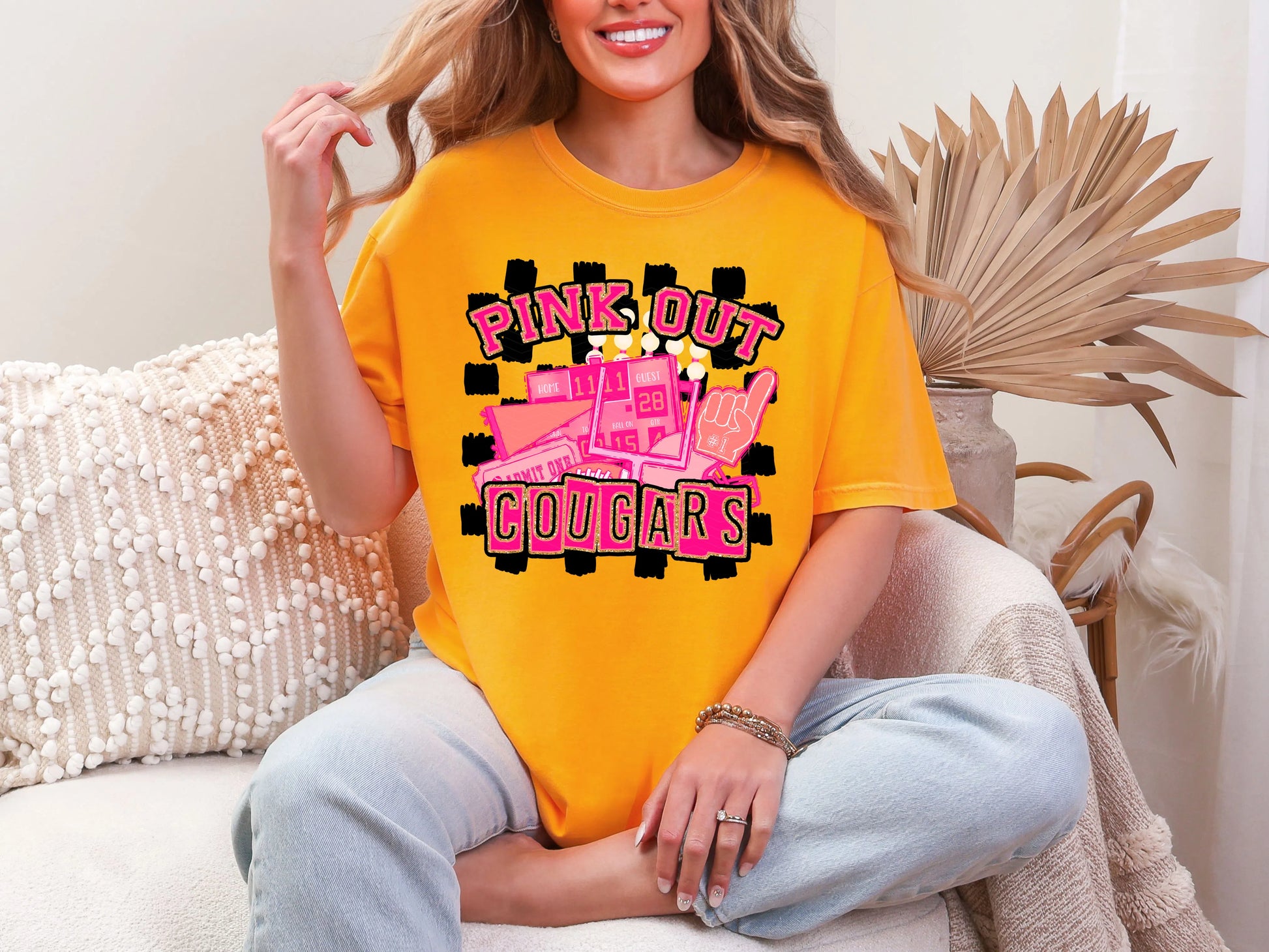 Pink Out Cougars DTF TRANSFER