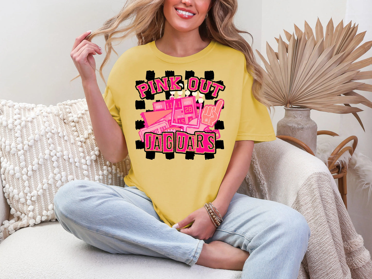 Pink Out Jaguars DTF TRANSFER