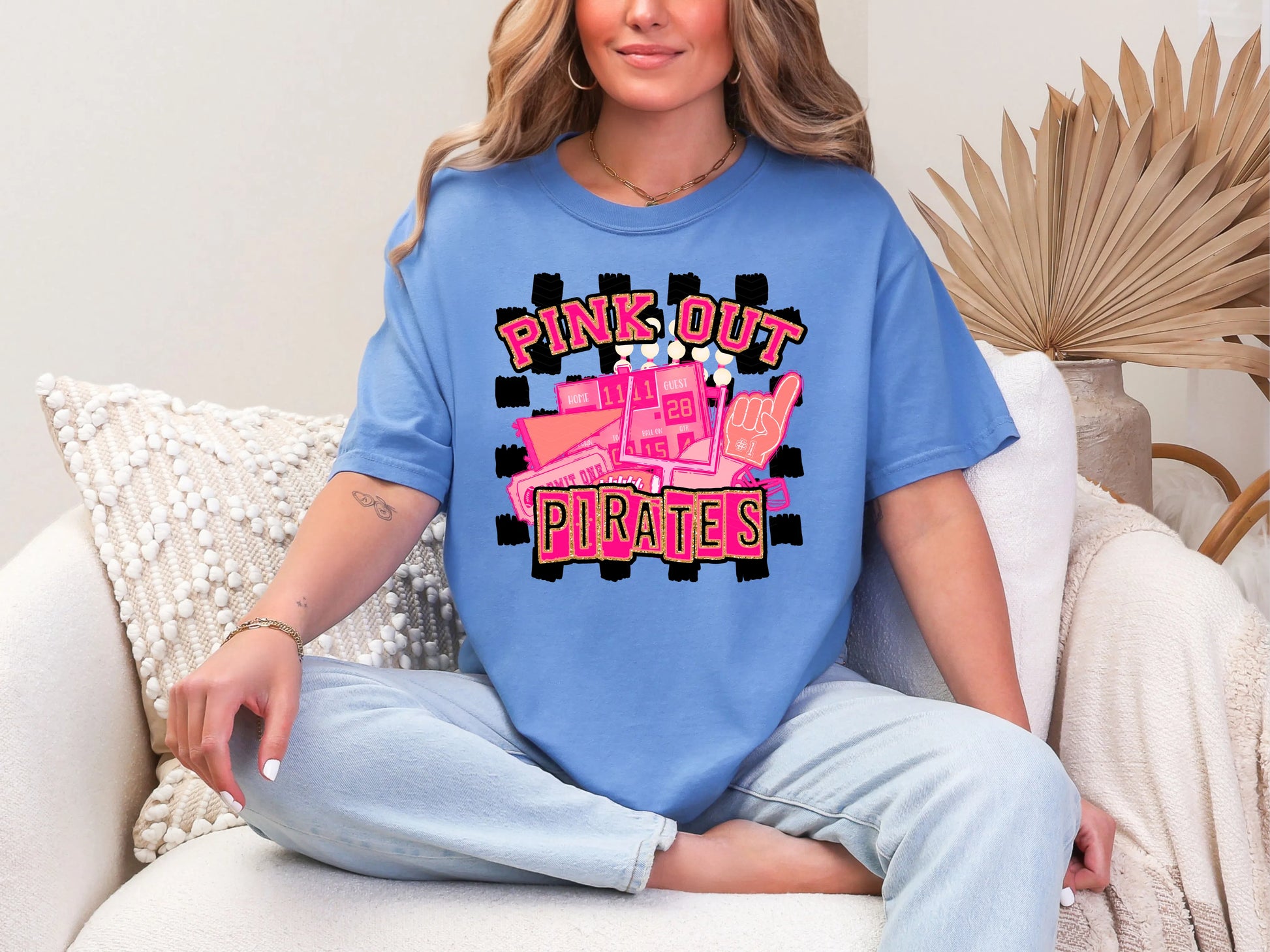 Pink Out Pirates DTF TRANSFER