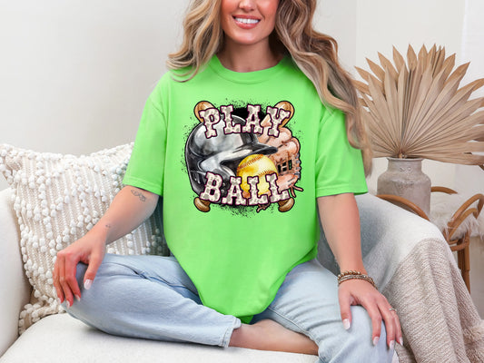Play Ball Softball | 21 Colors | DTF TRANSFER