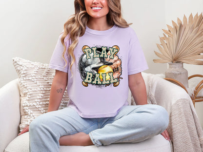 Play Ball Softball Jade Leopard DTF TRANSFER