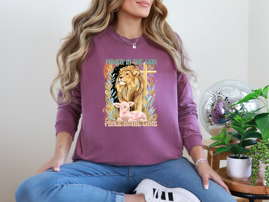 Power in the Lion Peace in the Lamb DTF TRANSFER