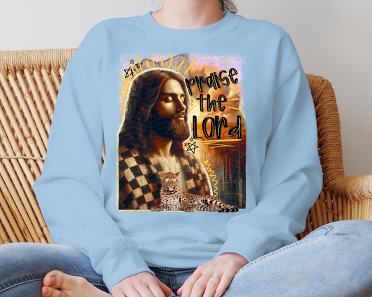 Praise The Lord Abstract Jesus DTF TRANSFER