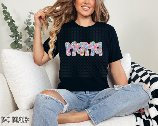 Preppy Floral Mama DTF TRANSFER