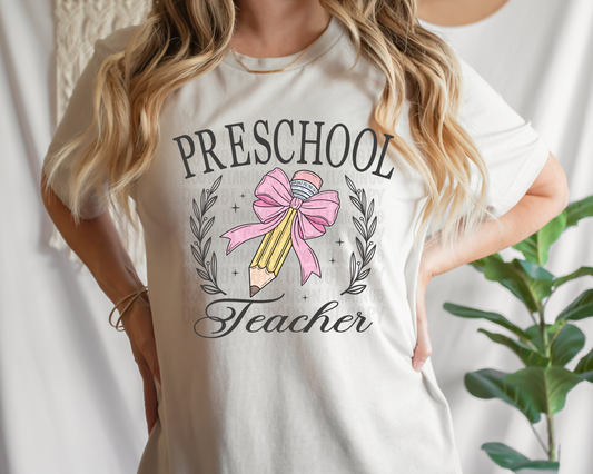 Preschool Teacher Pencil Bow