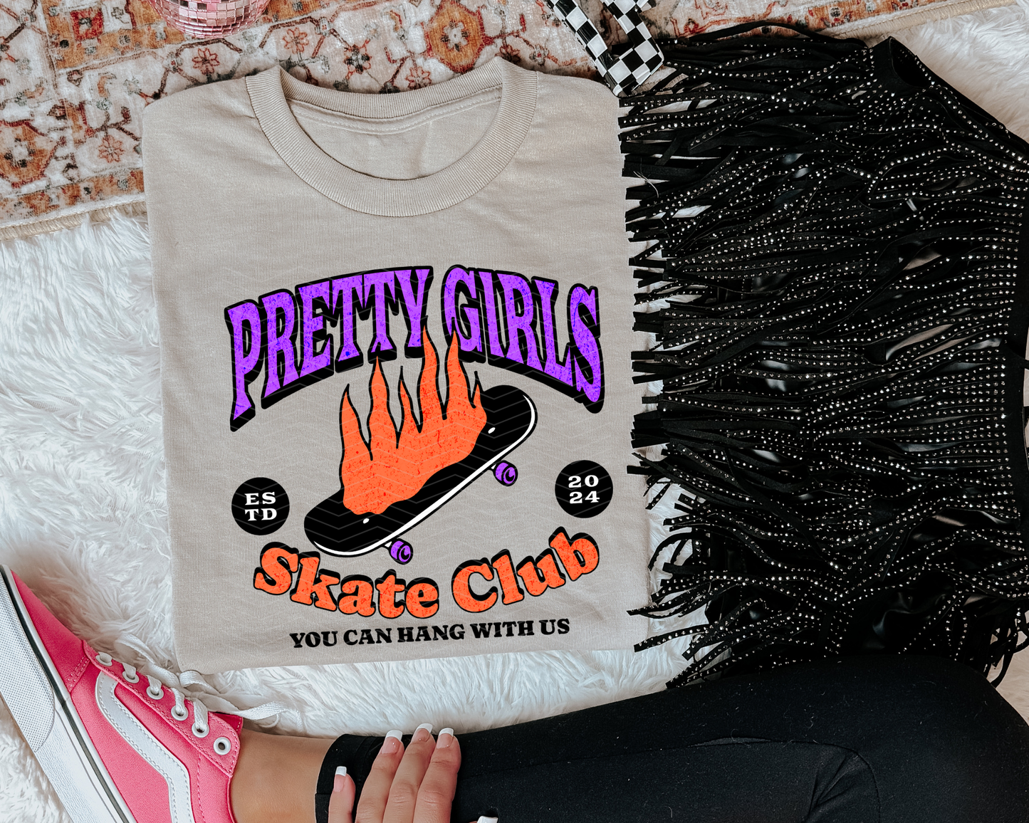 Pretty Girls Skate Club DTF TRANSFER