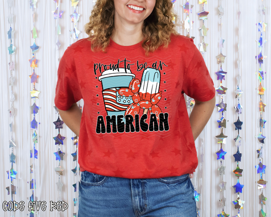 Proud To be An American Balloon Dog DTF TRANSFER