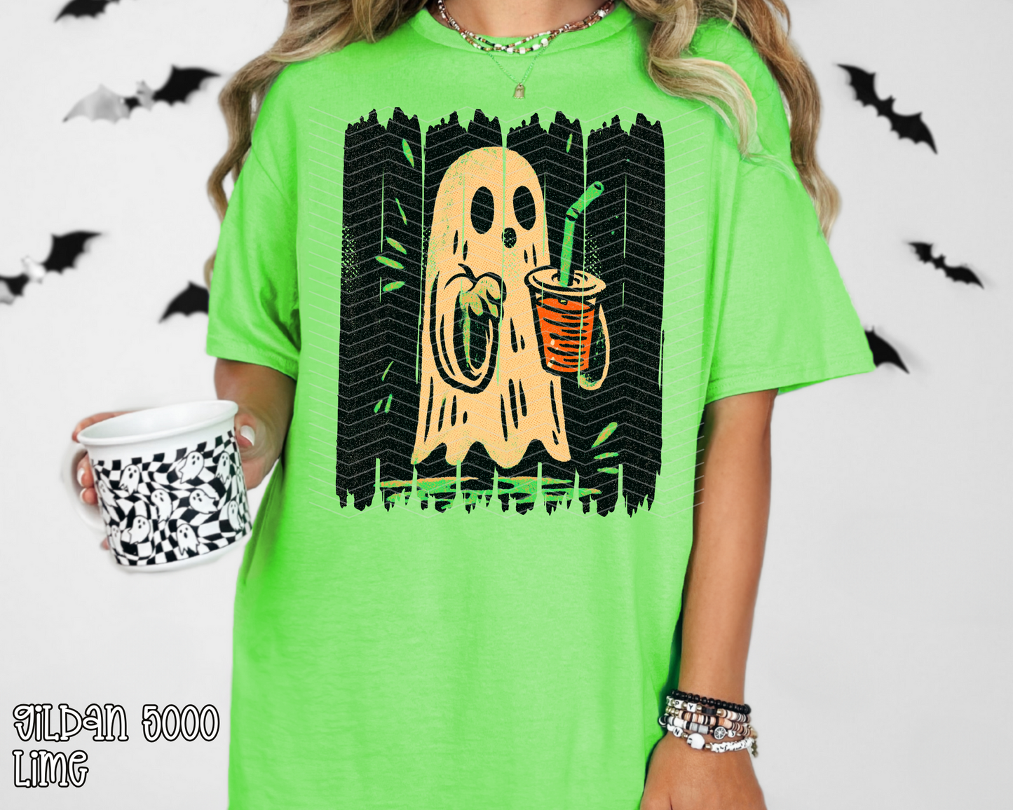 Pumpkin Spice Ghost Canvas DTF TRANSFER