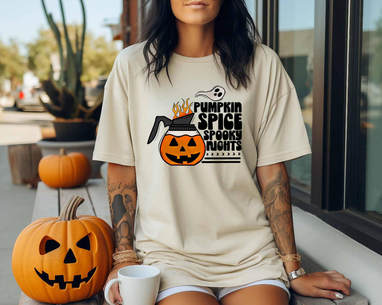 Pumpkin Spice Spooky Nights DTF TRANSFER