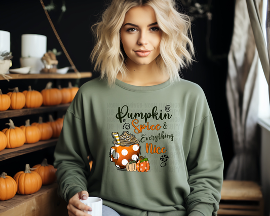 Pumpkin Spice & Everything Nice DTF TRANSFER