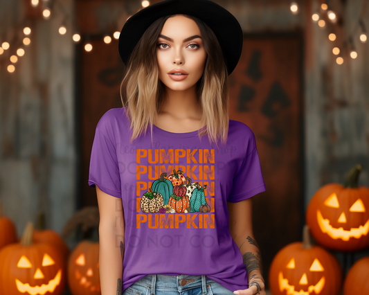 pumpkin preppy DTF TRANSFER