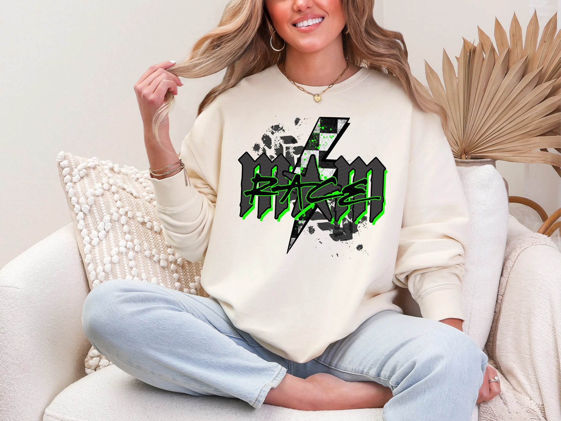 Race Mom | 9 Colors | DTF TRANSFER