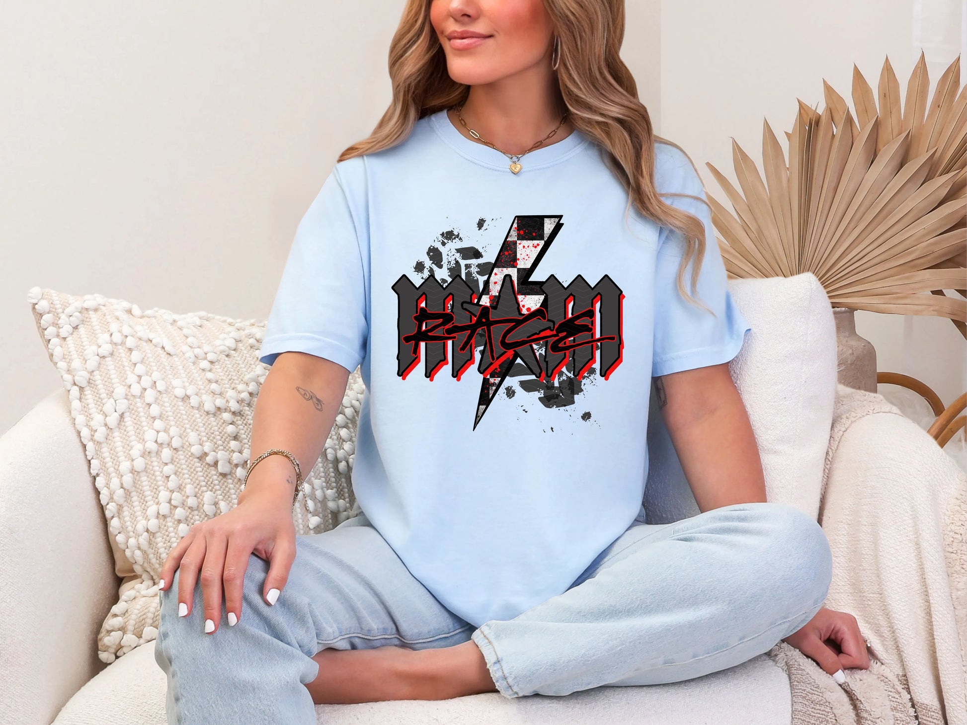 Race Mom Black Red DTF TRANSFER