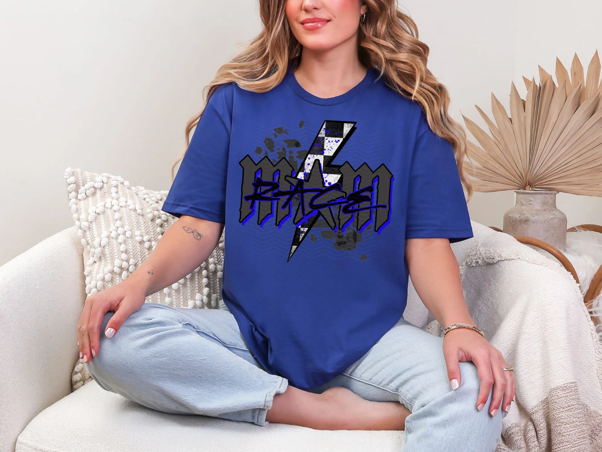 Race Mom Black Royal DTF TRANSFER