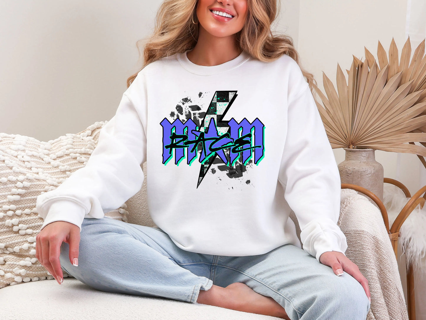 Race Mom Blue Mint DTF TRANSFER
