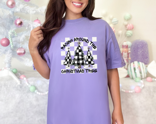 Racing Around the Christmas Tree DTF TRANSFER