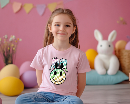 Rainbow Checkered Bunny