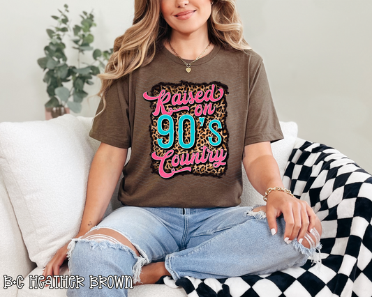 Raised on 90's Country Leopard DTF TRANSFER