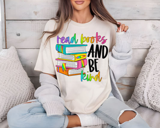 Read Books and Be Kind DTF TRANSFER