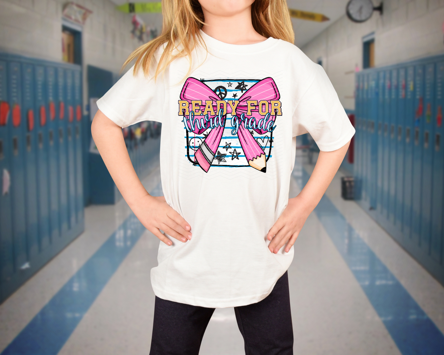 Ready For Third Grade Bow DTF TRANSFER