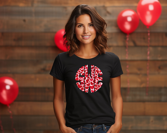 Red Hot Monogram DTF TRANSFER