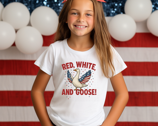 Red White and Goose DTF TRANSFER