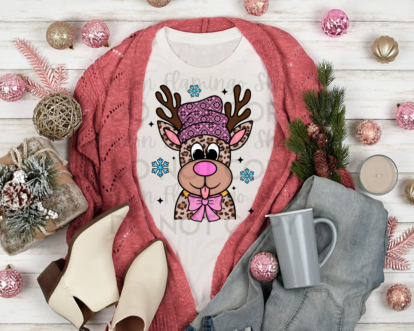 Reindeer Girl | Multiple Options | DTF TRANSFER