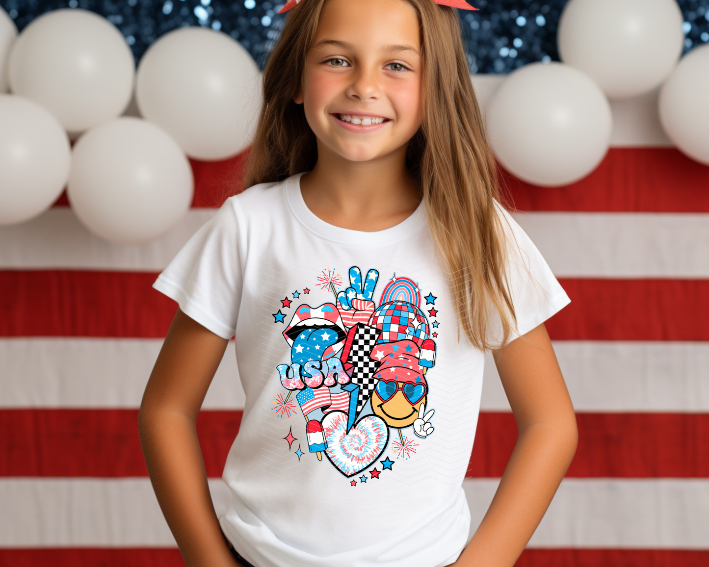 Retro 4th of July Collage DTF TRANSFER