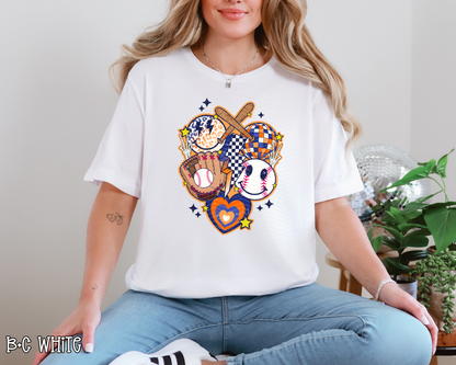 Retro Baseball Collage | Multiple Colors | DTF TRANSFER