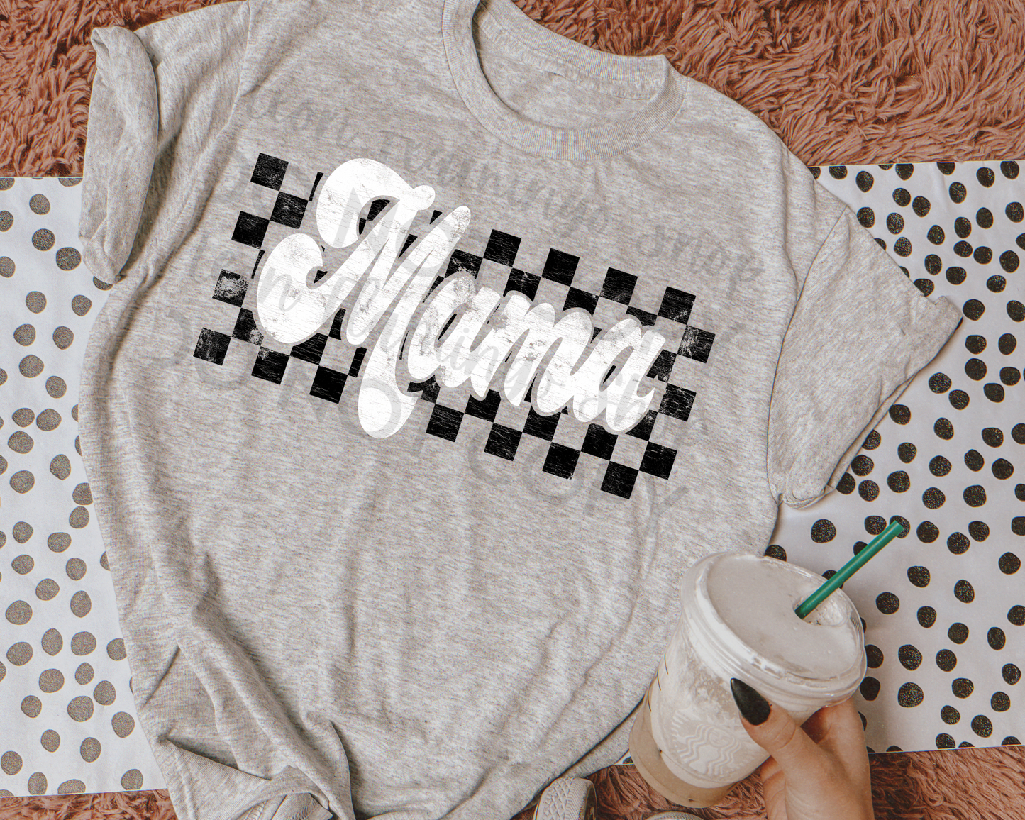 Retro Checkered Mama