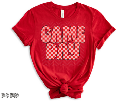 Retro Game Day Checkered | Multiple Colors | DTF TRANSFER