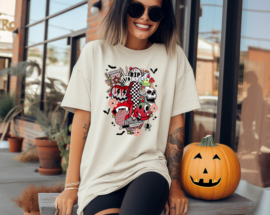 Retro Halloween Spooky Collage
