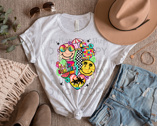 Retro Summer Collage Bright
