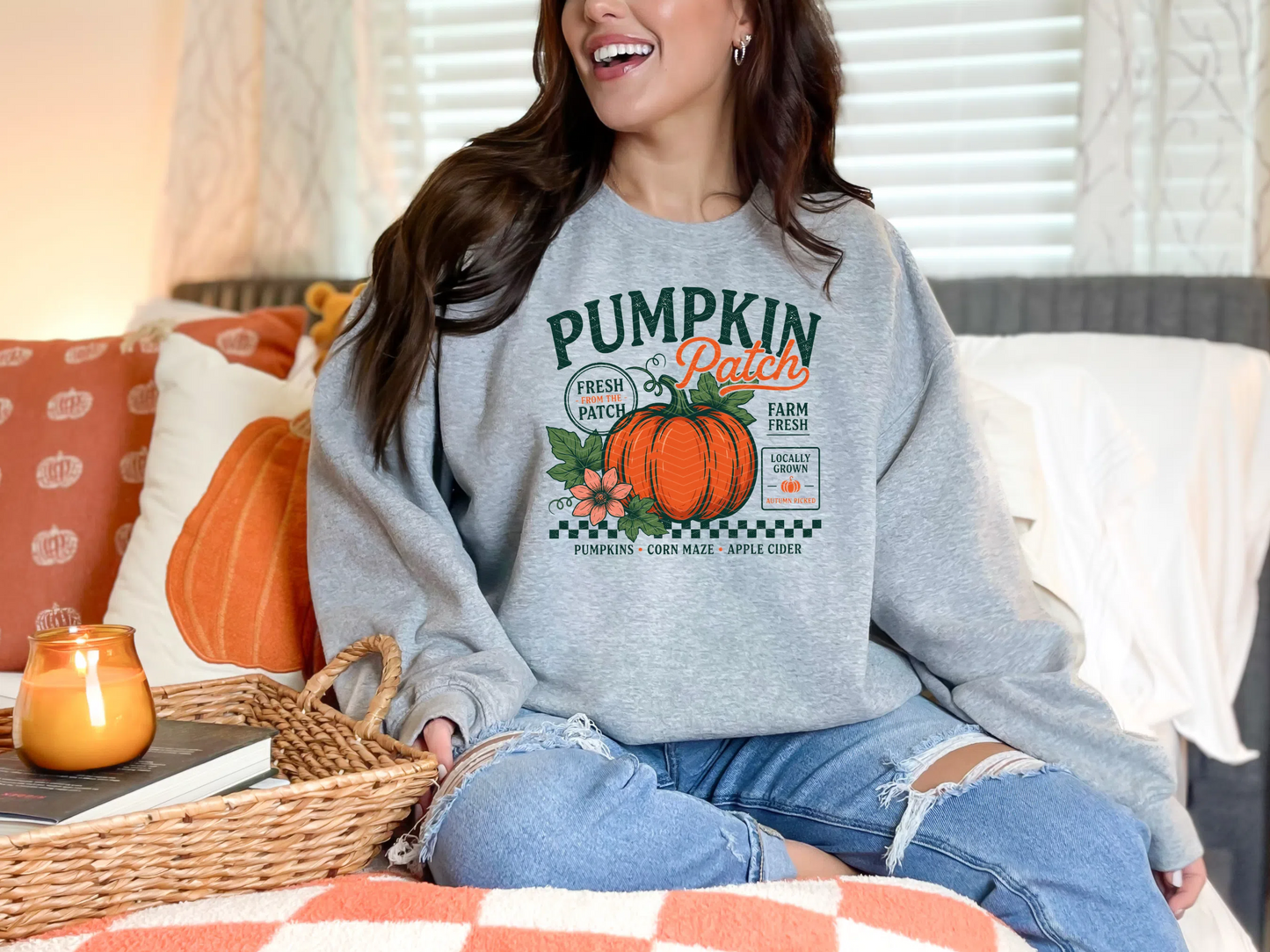 Retro Farm Fresh Pumpkin Patch DTF TRANSFER