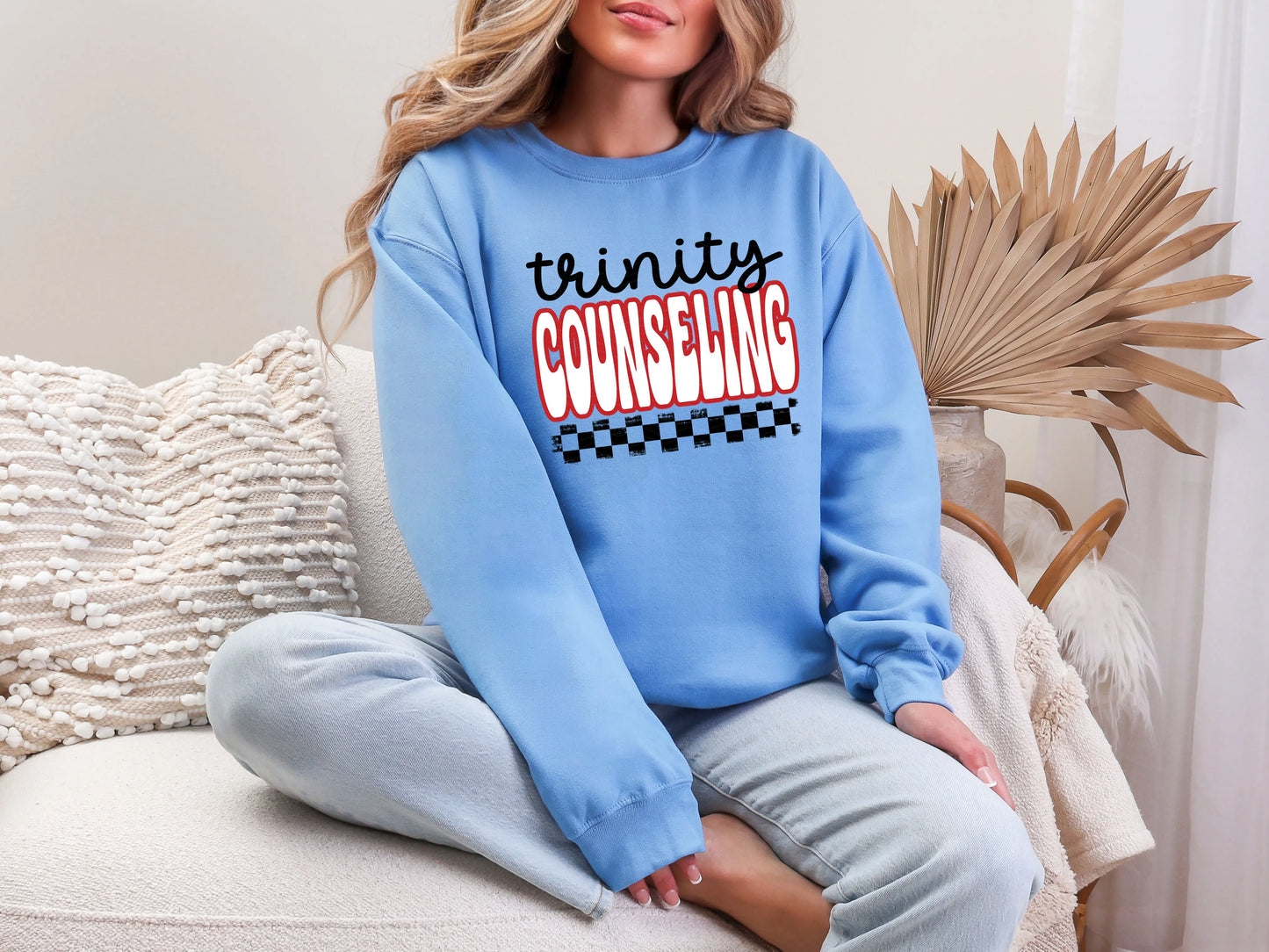 Retro Stacked Mascot Trinity Counseling DTF TRANSFER