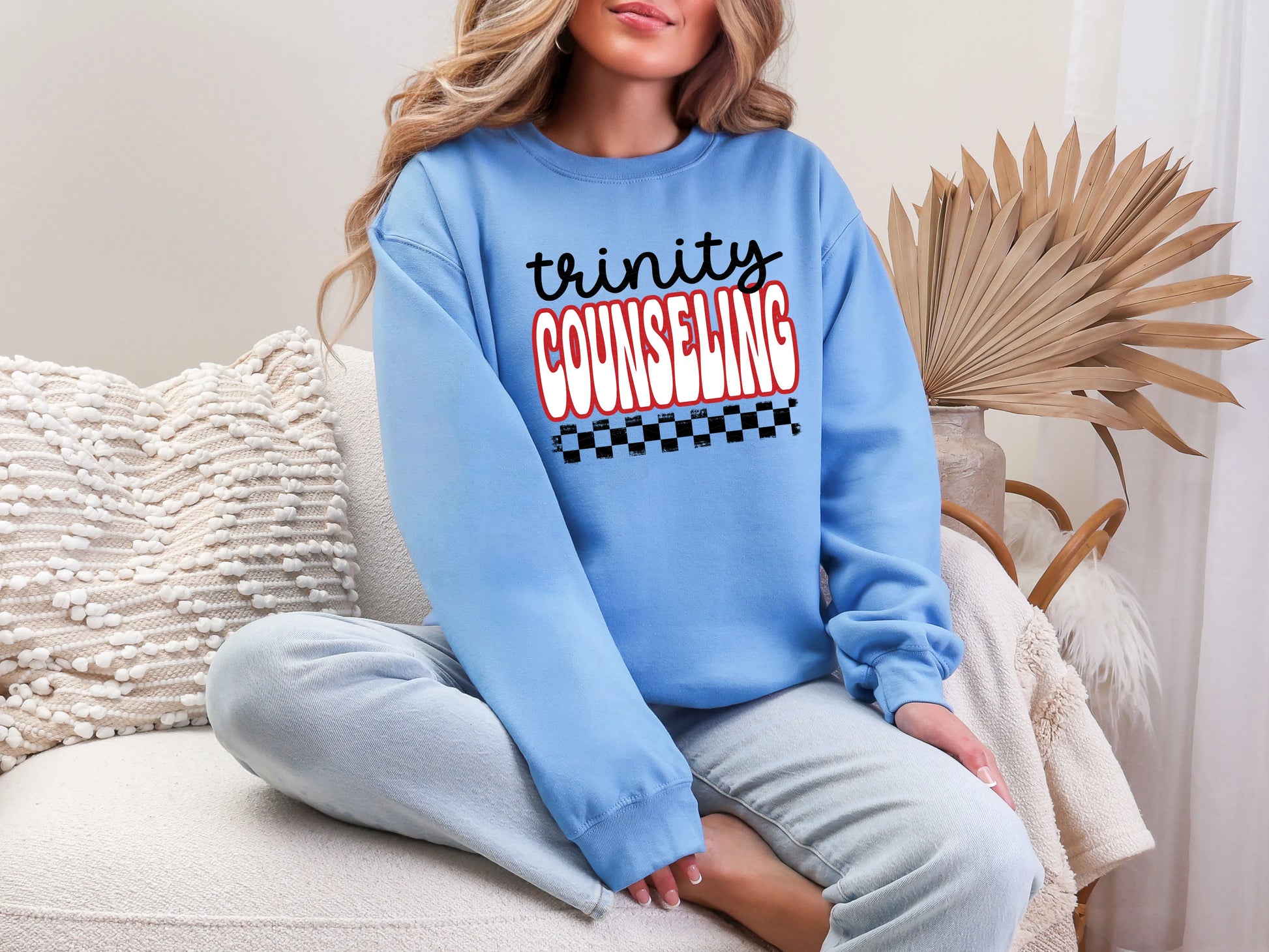 Retro Stacked Mascot Trinity Counseling DTF TRANSFER