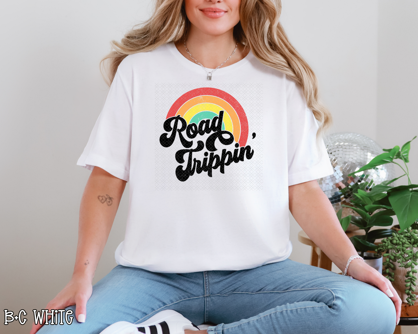Road Trippin Retro Rainbow DTF TRANSFER