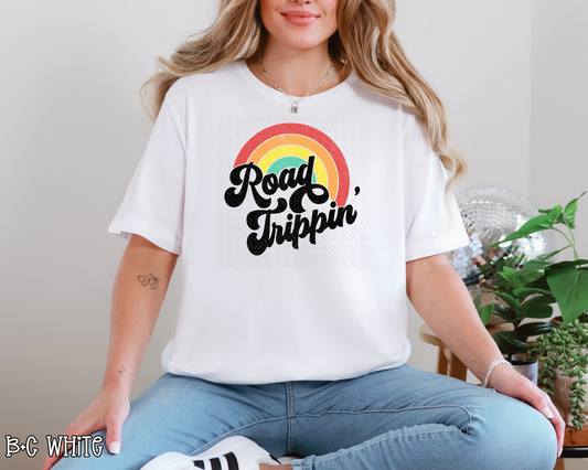 Road Trippin Retro Rainbow DTF TRANSFER