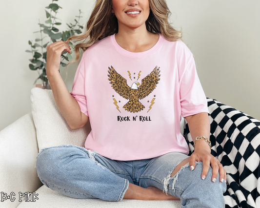 Rock N Roll Leopard Eagle DTF TRANSFER