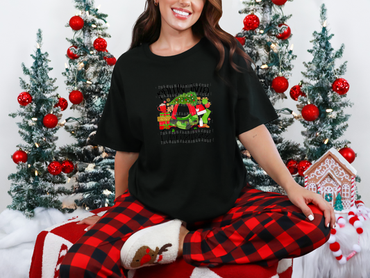 Rollin Into Christmas Kids Car Camo DTF TRANSFER