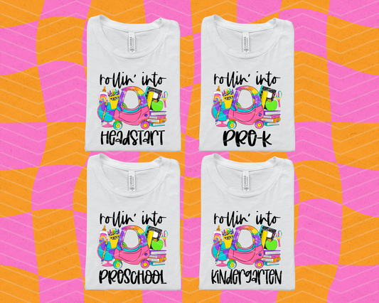 Rollin Into Grades Tie-Dye Lil Tyke DTF TRANSFER