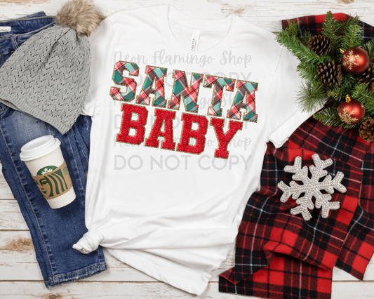 Santa Baby Faux Patch