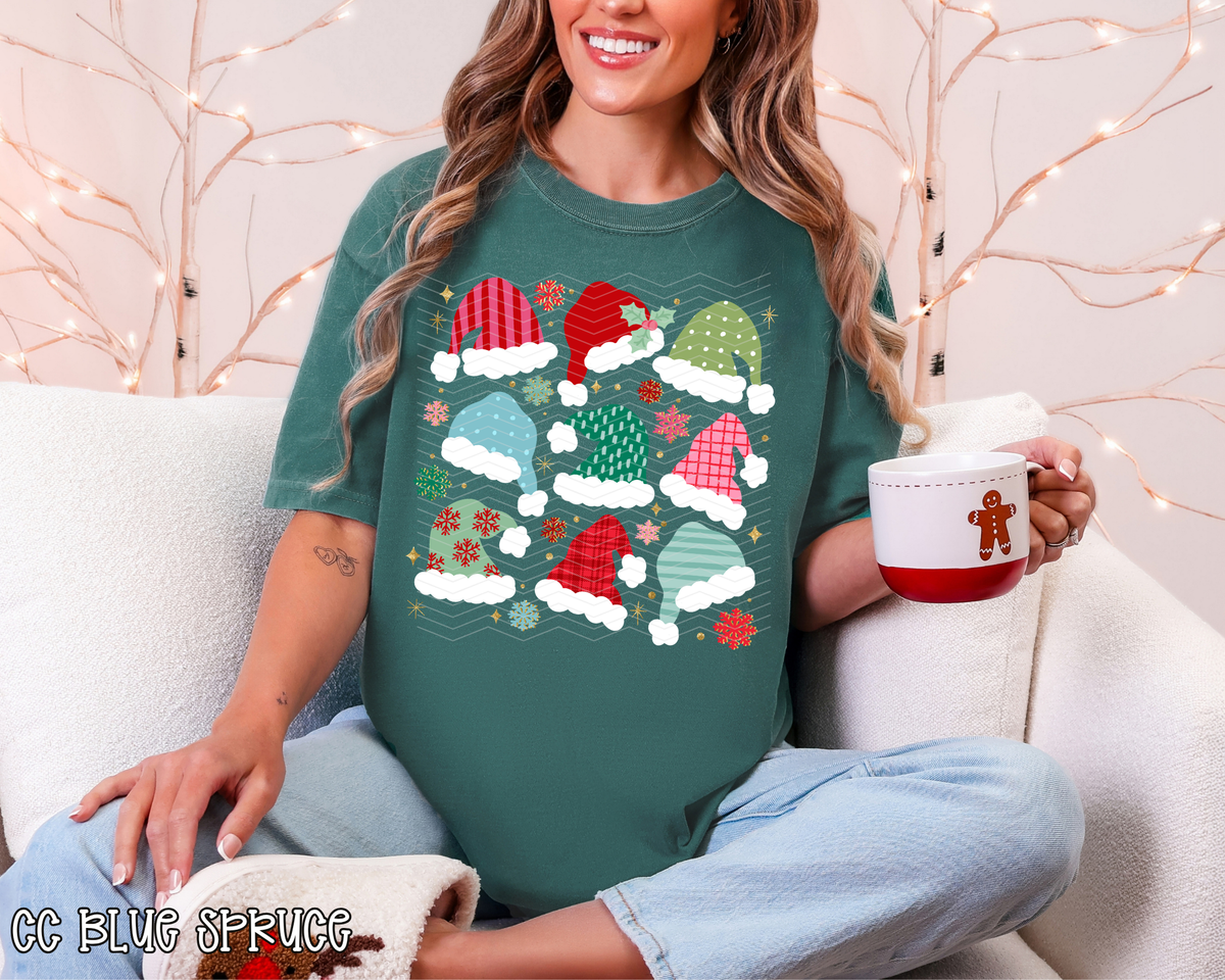Santa Hats Collage DTF TRANSFER