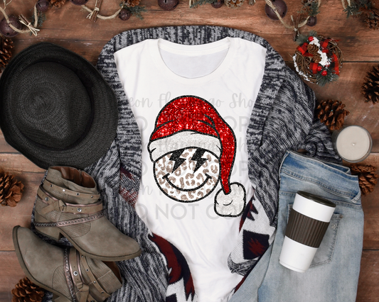 Santa Smiley Face