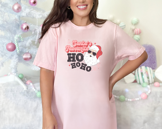 Santa's Favourite Ho Ho Ho Light Skin DTF TRANSFER