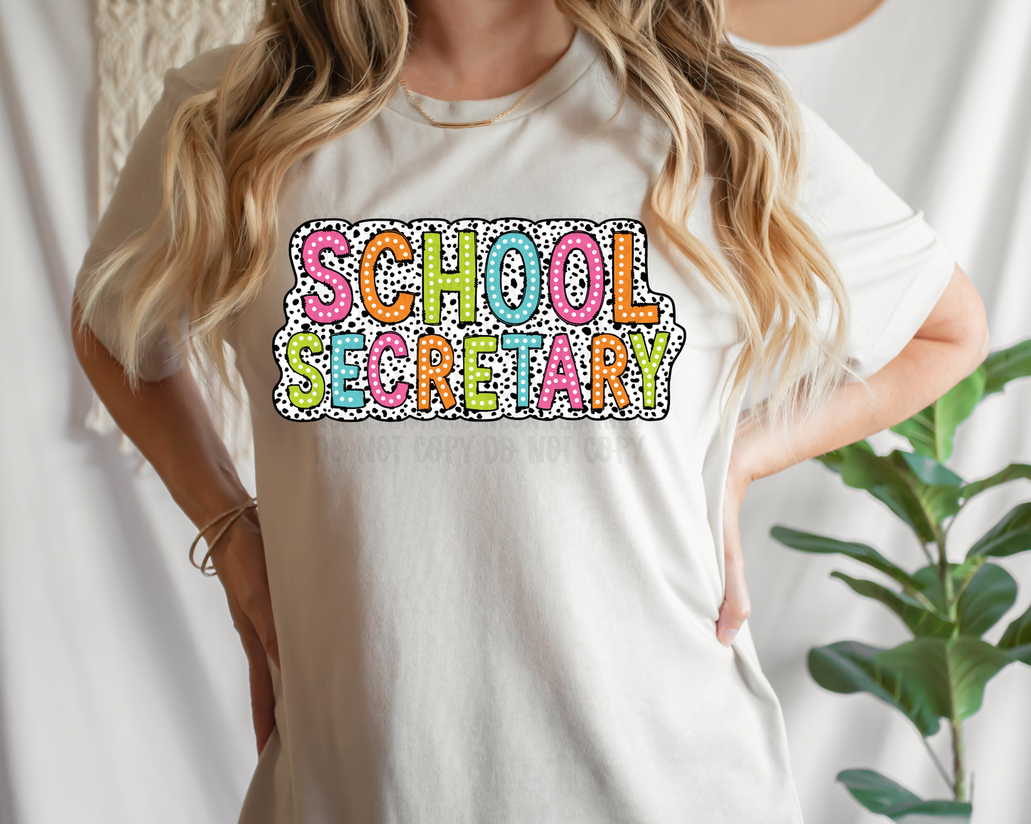 School Secretary Dalmatian Dots DTF TRANSFER