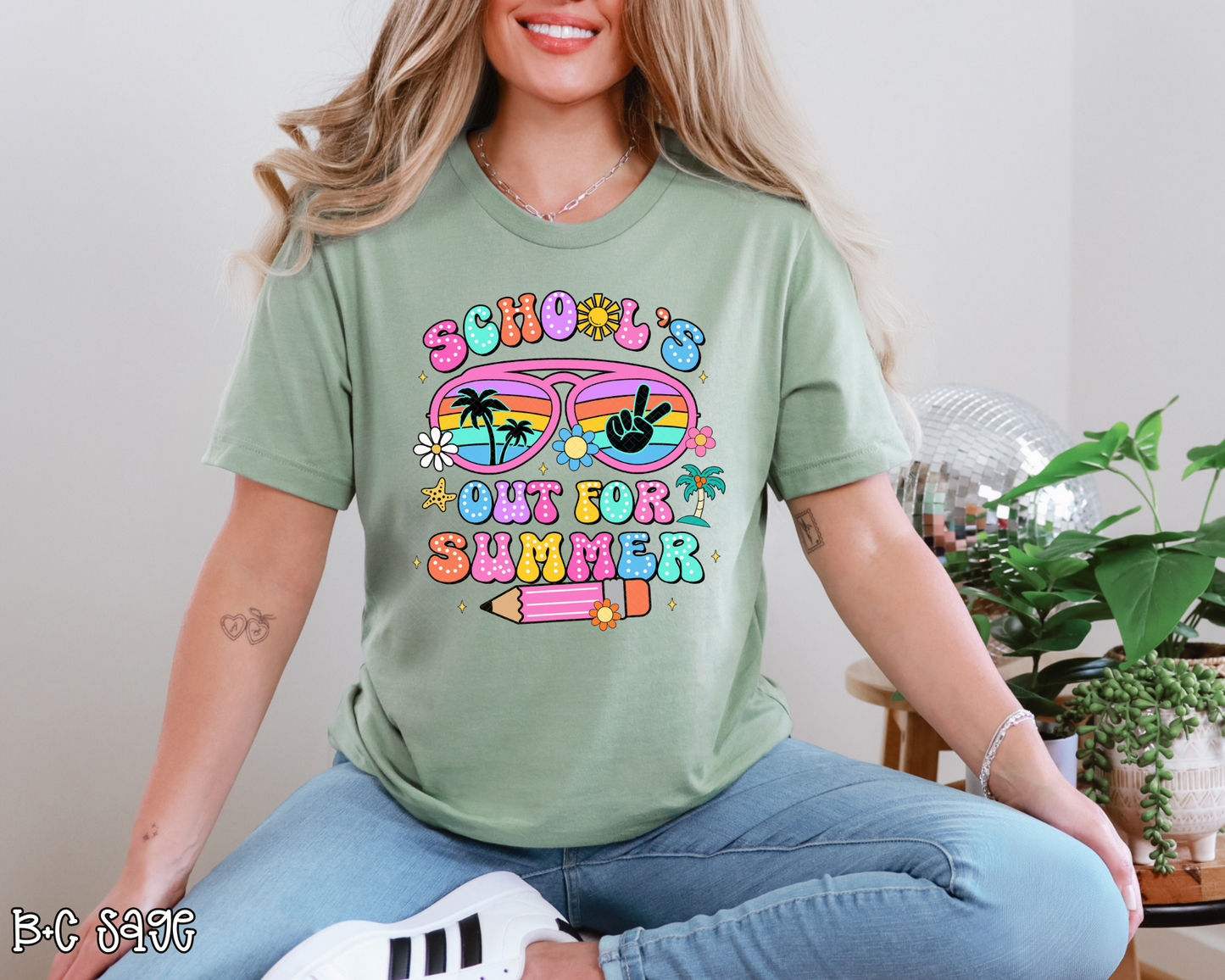 Schools Out For Summer Sunglasses DTF TRANSFER