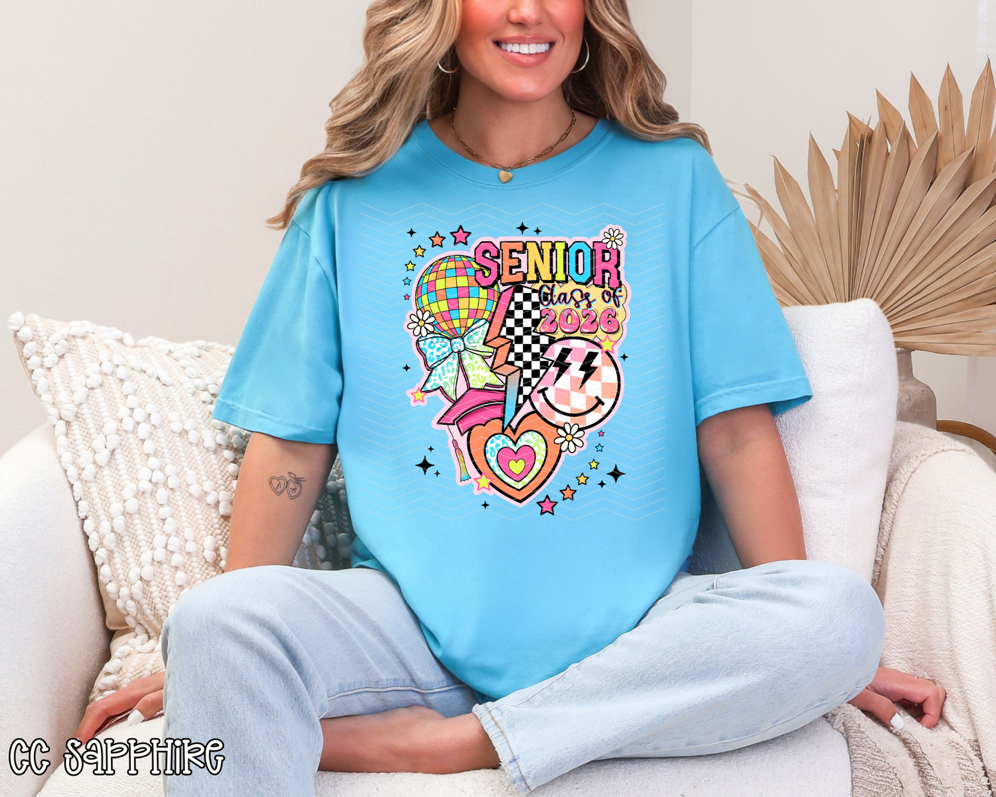 Senior 2026 Retro Collage Black DTF TRANSFER